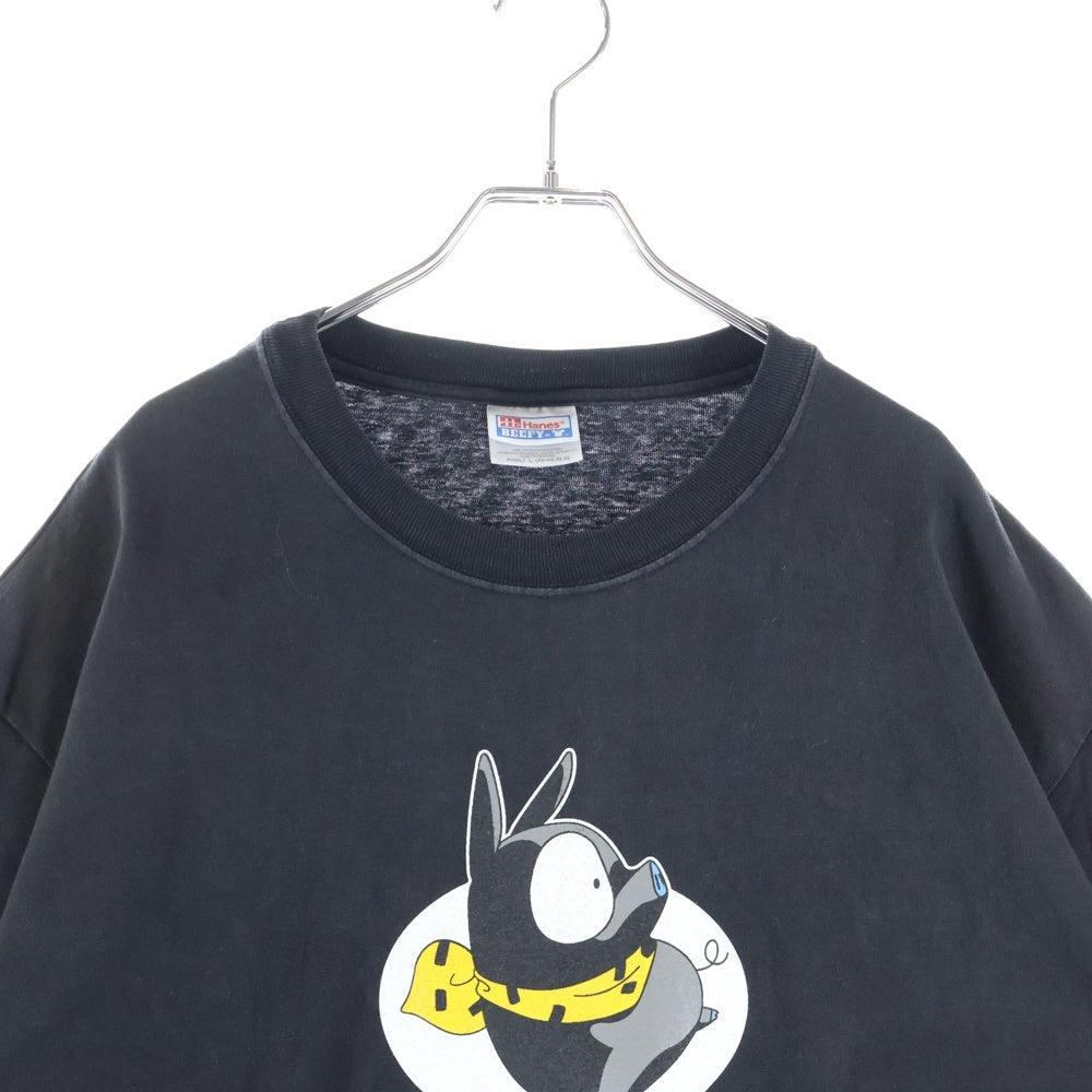 VINTAGE(ヴィンテージ) 90S RANMA 1/2 ANIME S/S TEE 1997 らんま 1/2 響良牙 Pちゃん アニメ 半袖Tシャツ カットソー ブラック