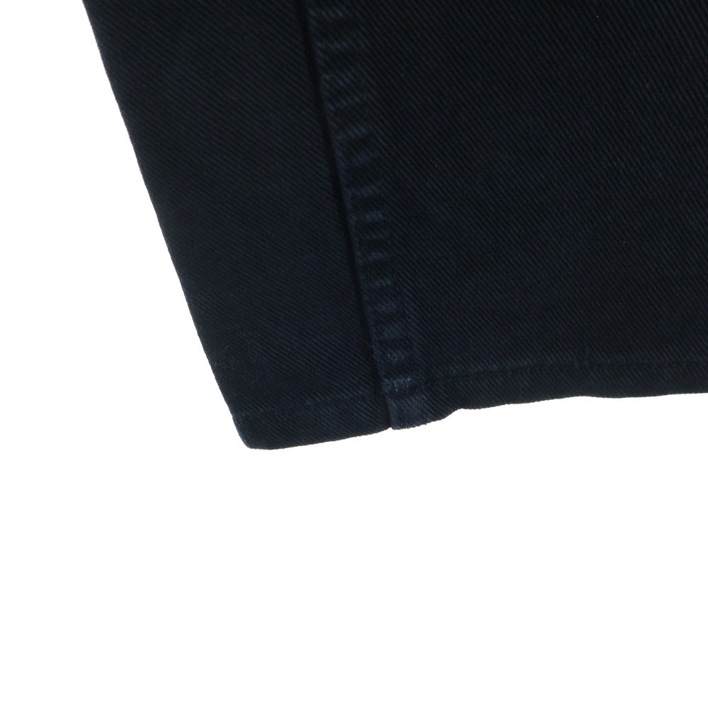 Levi's(リーバイス) 90-00S SILVERTAB BLACK DENIM PANTS シルバータブ 後染め ボタン裏513 スモールe ワイド ジップアップ デニムパンツ ブラック