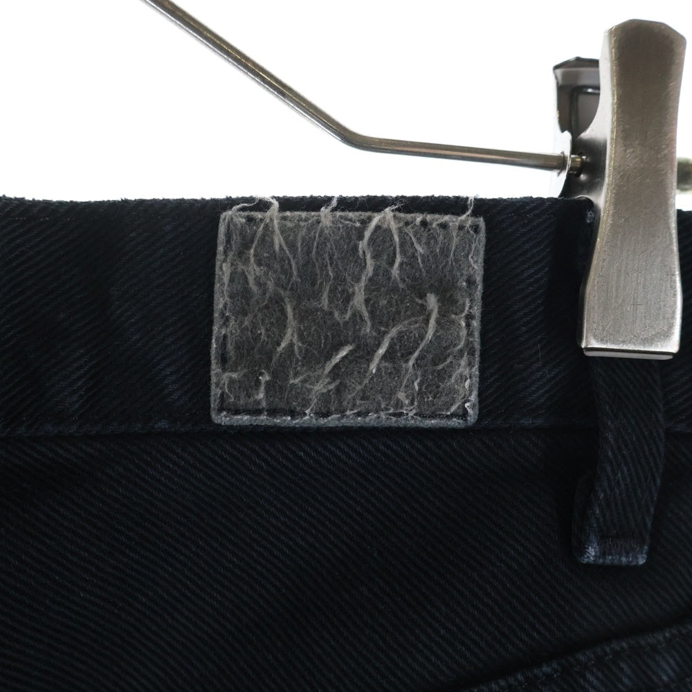 Levi's(リーバイス) 90-00S SILVERTAB BLACK DENIM PANTS シルバータブ 後染め ボタン裏513 スモールe ワイド ジップアップ デニムパンツ ブラック