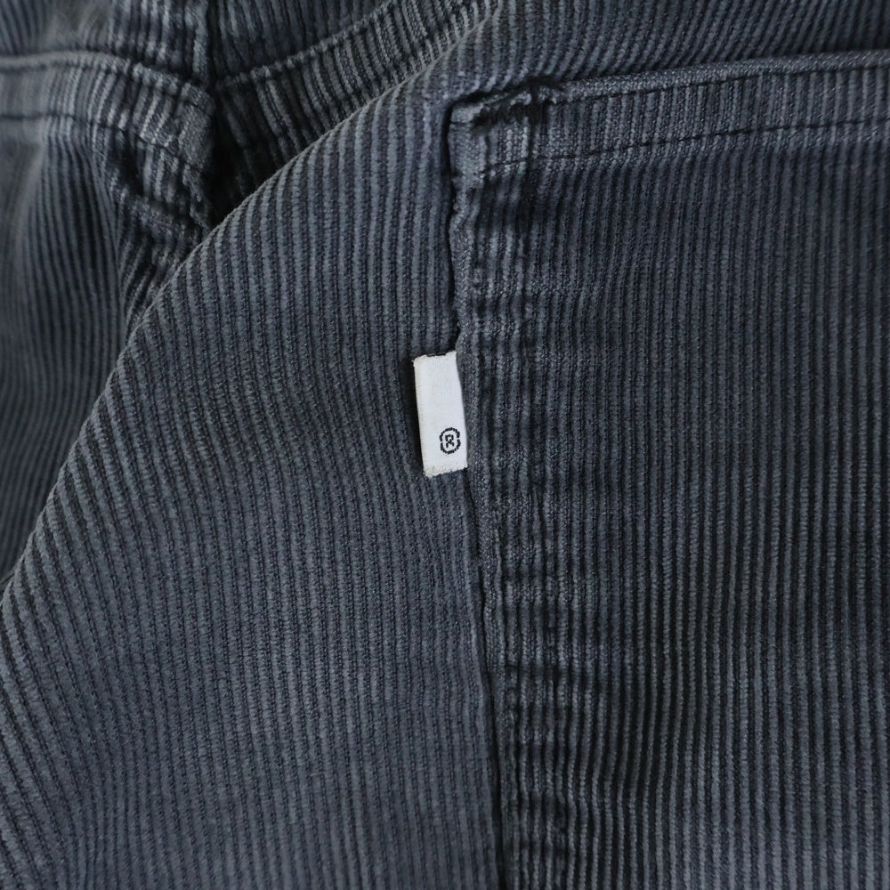 Levi's(リーバイス) 80-90S 519 CORDUROY PANTS ボタン裏209 サークルR ジップアップ コーデュロイ パンツ グレー
