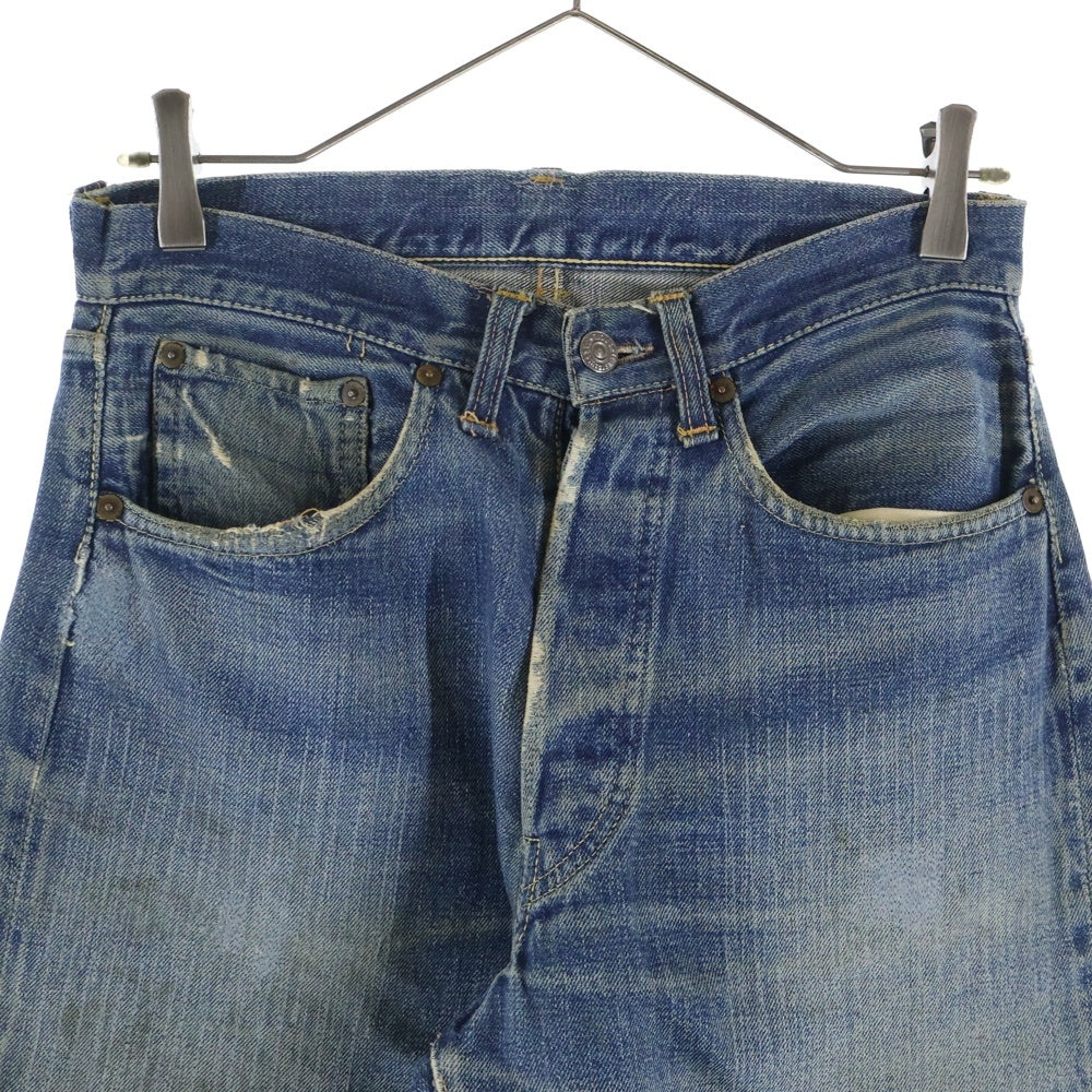 Levi's(リーバイス) 40-50S VINTAGE ヴィンテージ 501XX 47モデル後期 53モデル前期 過渡期 BIG E 隠しリベット Vステッチ ボタン裏14 両面タブ デニムパンツ インディゴ