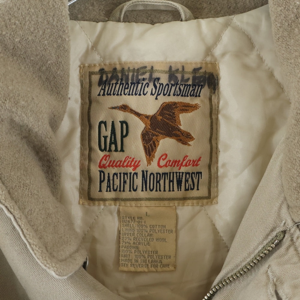 GAP(ギャップ) 80S VINTAGE AUTHENTIC SPORTSMAN QUALITY COMFORT PACIFIC NORTHWEST N-1 TYPE JACKET ヴィンテージ 裏地キルティング ジャケット ベージュ