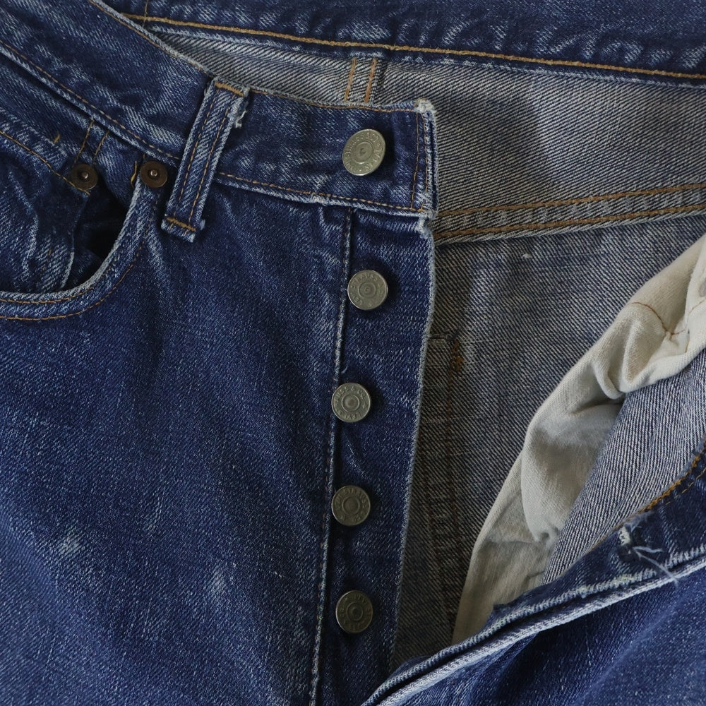 Levi's(リーバイス) 70S 501 VINTAGE ヴィンテージ BIG E 後期 足長R ボタン裏6 並行ステッチ デニムパンツ インディゴ