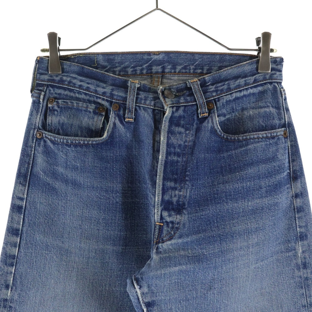 Levi's(リーバイス) 60-70S BIG E 後期 足長R 並行ステッチ ボタン裏2 デニムパンツ インディゴ