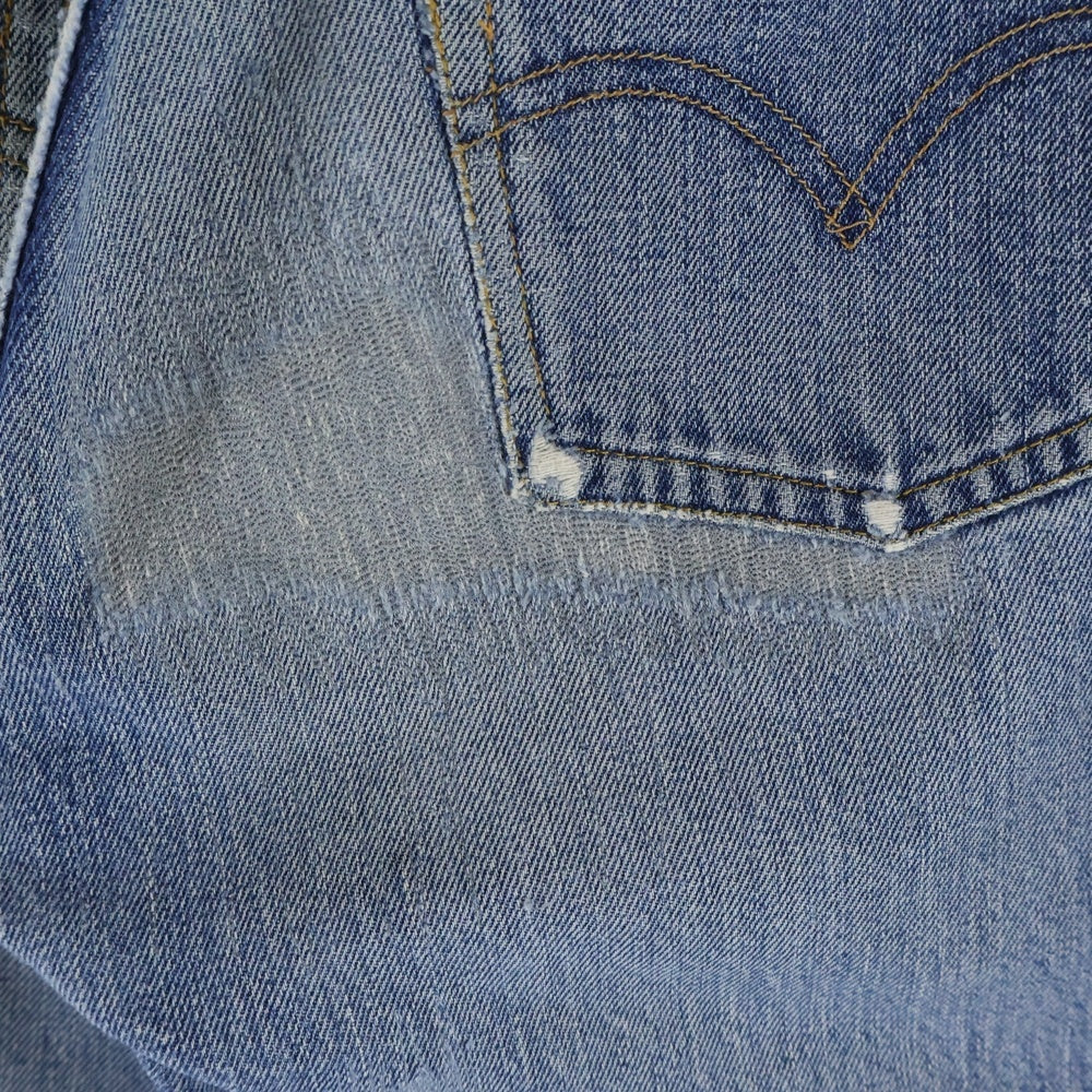Levi's(リーバイス) 60-70S BIG E 後期 足長R 並行ステッチ ボタン裏2 デニムパンツ インディゴ