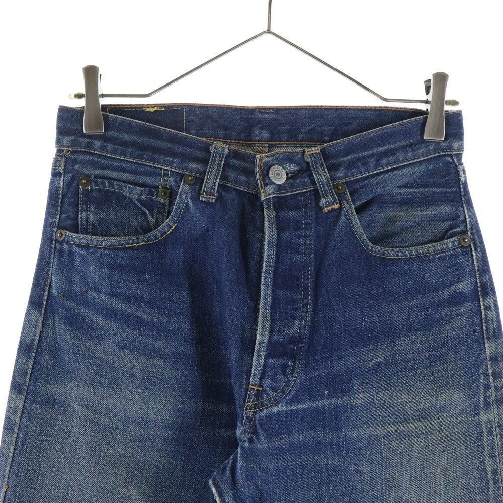 Levi's(リーバイス) 60S BIG E A-TYPE 足長R ボタン裏6 レインボーステッチ デニムパンツ インディゴ
