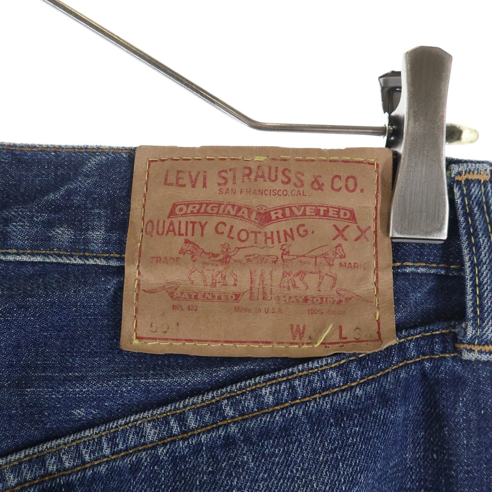 Levi's(リーバイス) 60S BIG E A-TYPE 足長R ボタン裏6 レインボーステッチ デニムパンツ インディゴ