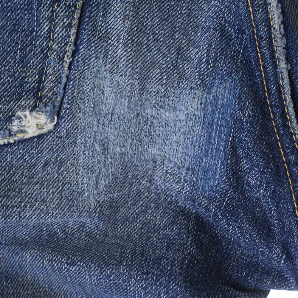 Levi's(リーバイス) 50S 503BXX 53モデル BIG E 両面タブ 革パッチ ボタン裏無刻印 通常R Vステッチ デニムパンツ インディゴ
