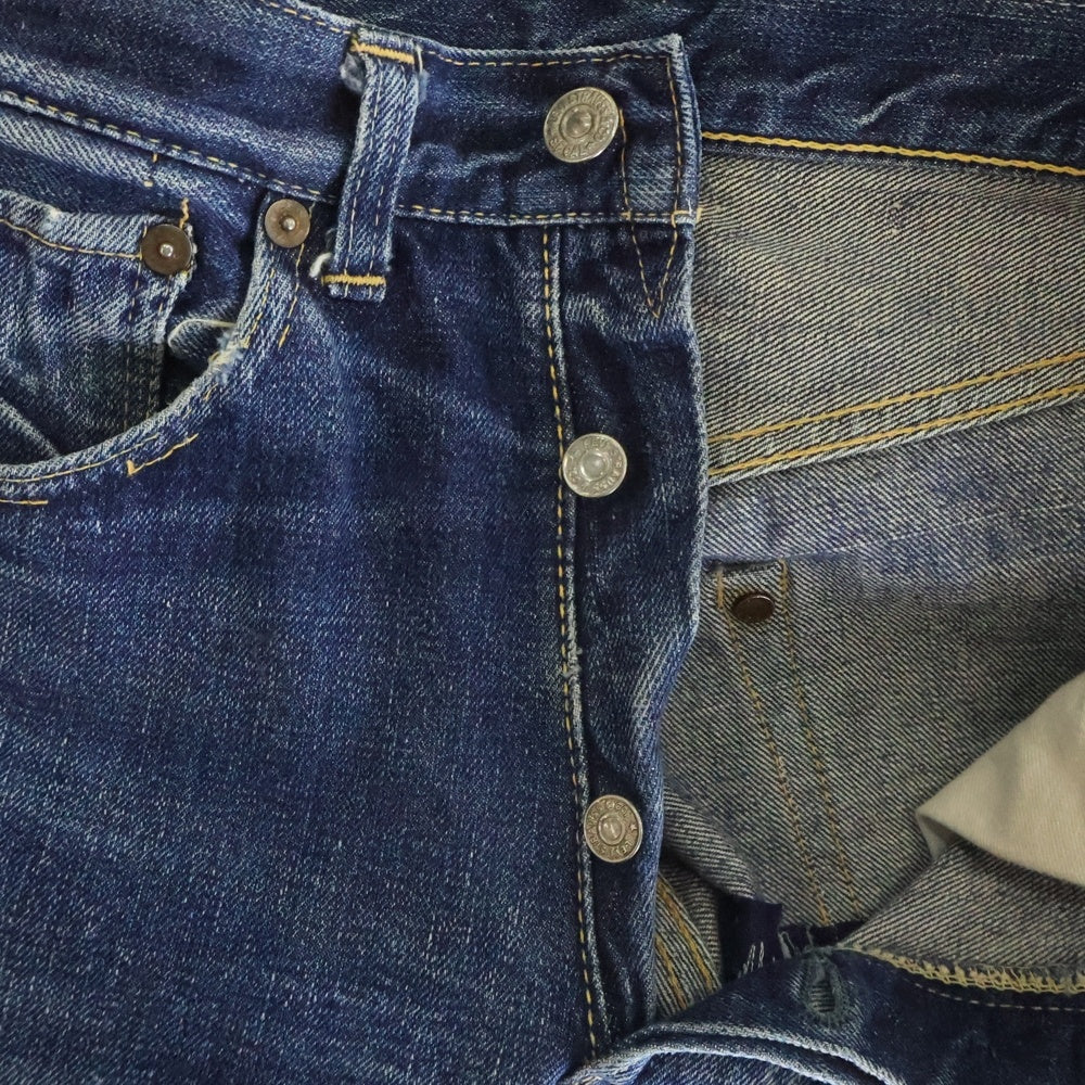 Levi's(リーバイス) 50S 503BXX 53モデル BIG E 両面タブ 革パッチ ボタン裏無刻印 通常R Vステッチ デニムパンツ インディゴ
