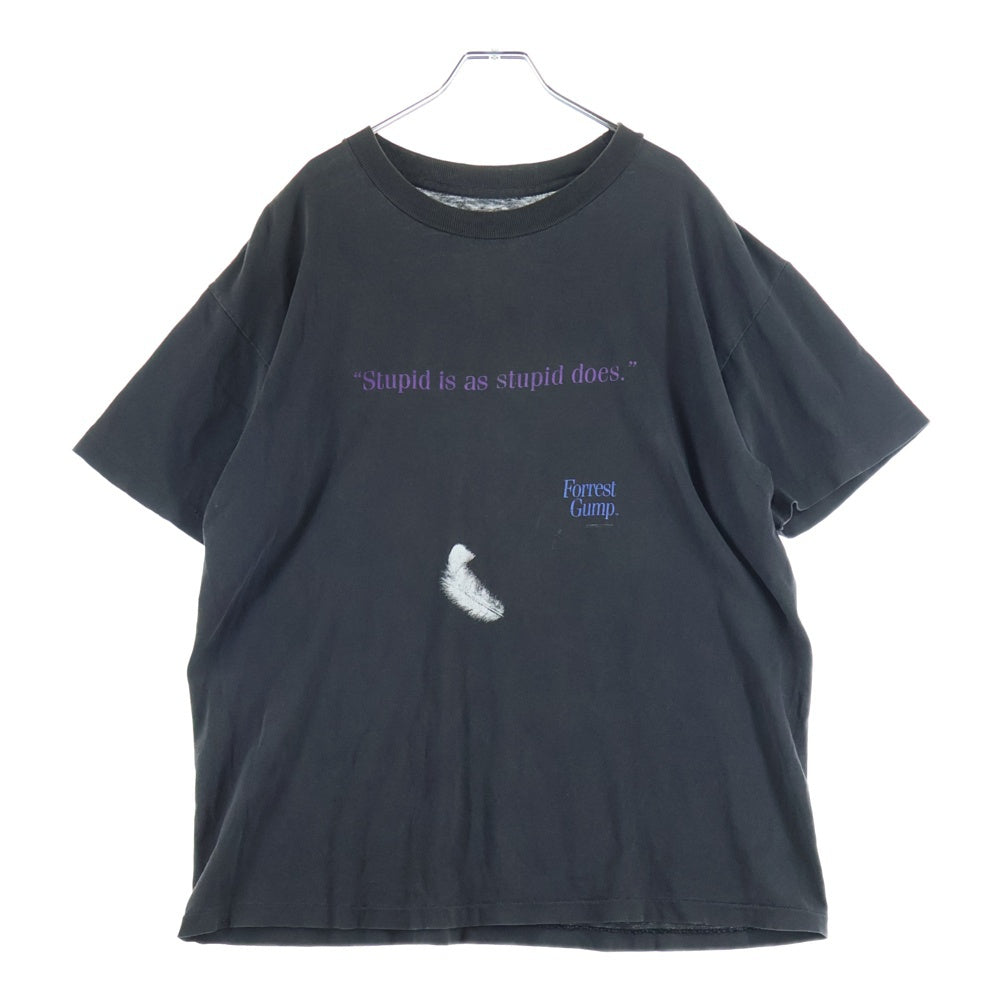 VINTAGE(ヴィンテージ) 90S FORREST GUMP STUPID IS AS STUPID DOES フォレストガンプ スチューピッド イズ アズ スチューピッド ダズ フロントプリント ムービー 半袖Tシャツ