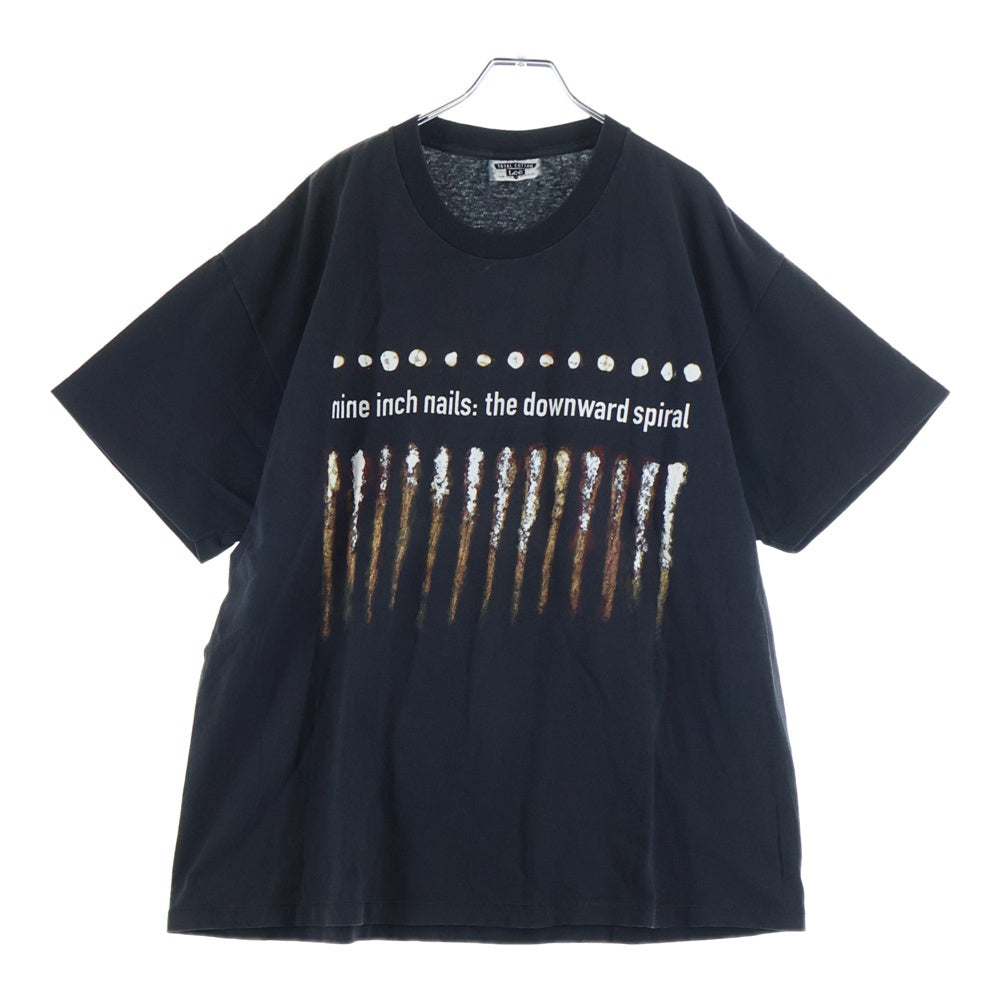 VINTAGE(ヴィンテージ) 90S NINE INCH NAILS 1994 THE DOWNWARD SPIRAL TEE LEE ナイン インチ ネイルズ ダウンワード スパイラル 両面プリント バンド Tシャツ カットソー ブラック