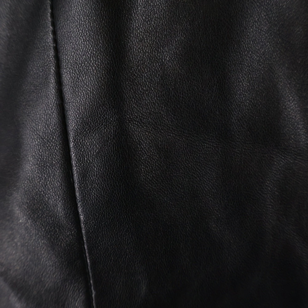 JIL SANDER(ジルサンダー) LEATHER 3B SINGLE TAILORED JACKET レザー テーラードジャケット ブラック