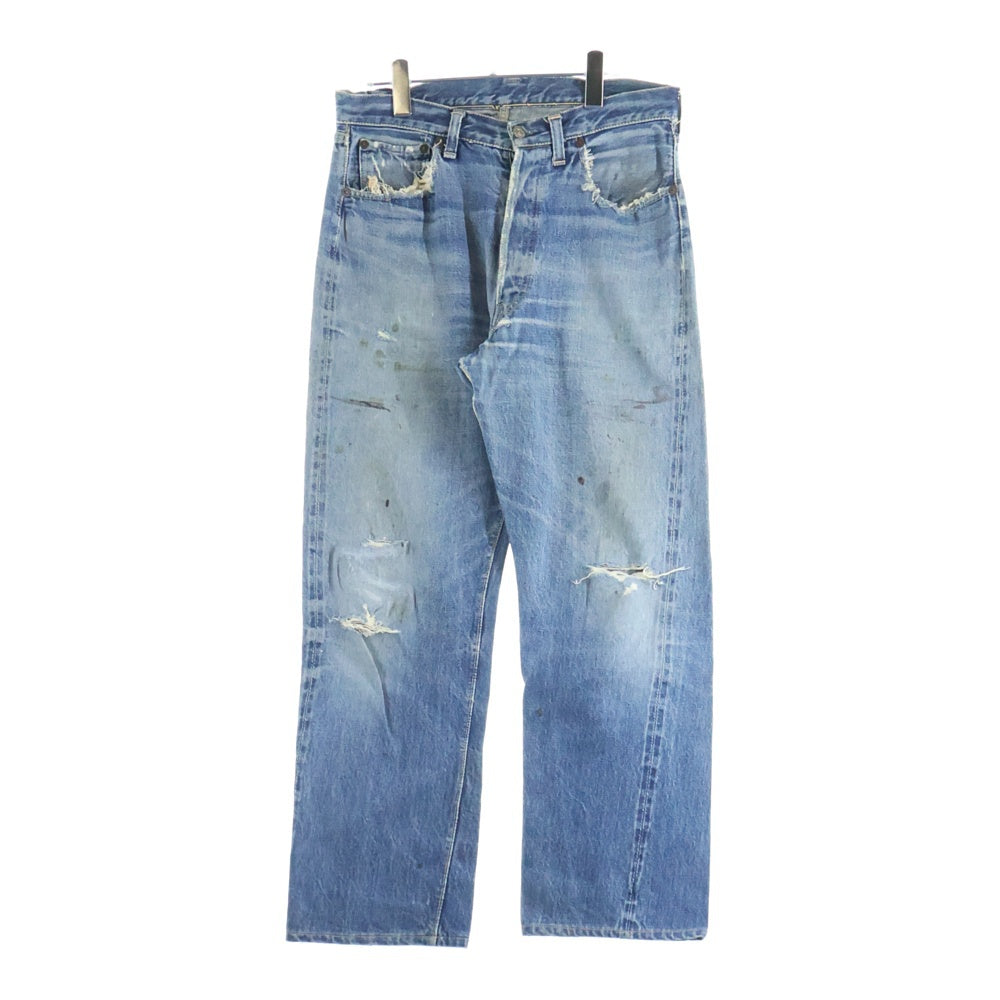 Levi's(リーバイス) 50S VINTAGE 501XX 53model BIG E 革パッチ 通常R ボタン裏無刻印 Vステッチ オフセット 隠しリベット 両面タブ デニム パンツ インディゴ