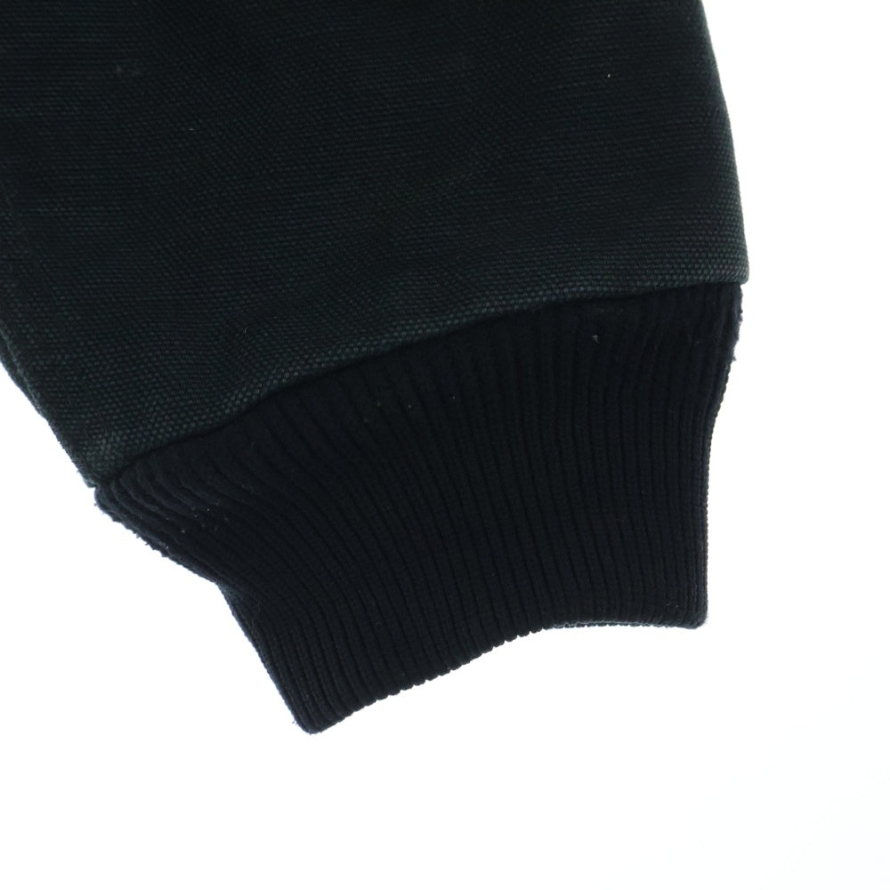 CARHARTT(カーハート) Black Quilted Hooded Jacket J268 BLK メキシコ製 裏地キルティング ジップアップ フードジャケット ブラック