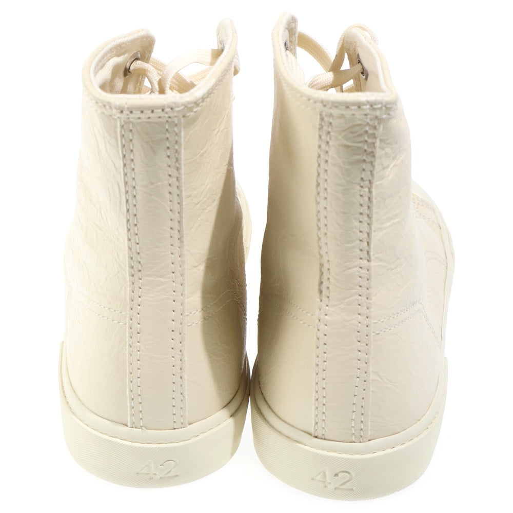 BALENCIAGA(バレンシアガ) PARIS HI TOP LEATHER SNEAKER 688752 パリス ハイカットスニーカー レザー アイボリー