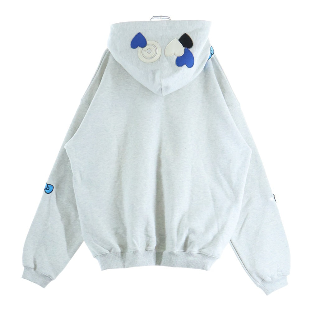 COIN PARKING DELIVERY(コインパーキングデリバリー) ×SANRIO CHARACTERS SWEAT ZIPUP HOODIE CPDSC-KT17 ×サンリオキャラクターズ スウェットジップアップパーカー グレー