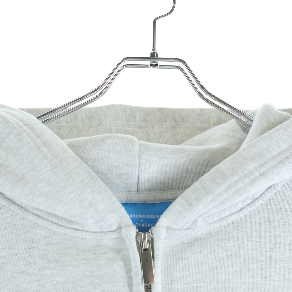 COIN PARKING DELIVERY(コインパーキングデリバリー) ×SANRIO CHARACTERS SWEAT ZIPUP HOODIE CPDSC-KT17 ×サンリオキャラクターズ スウェットジップアップパーカー グレー