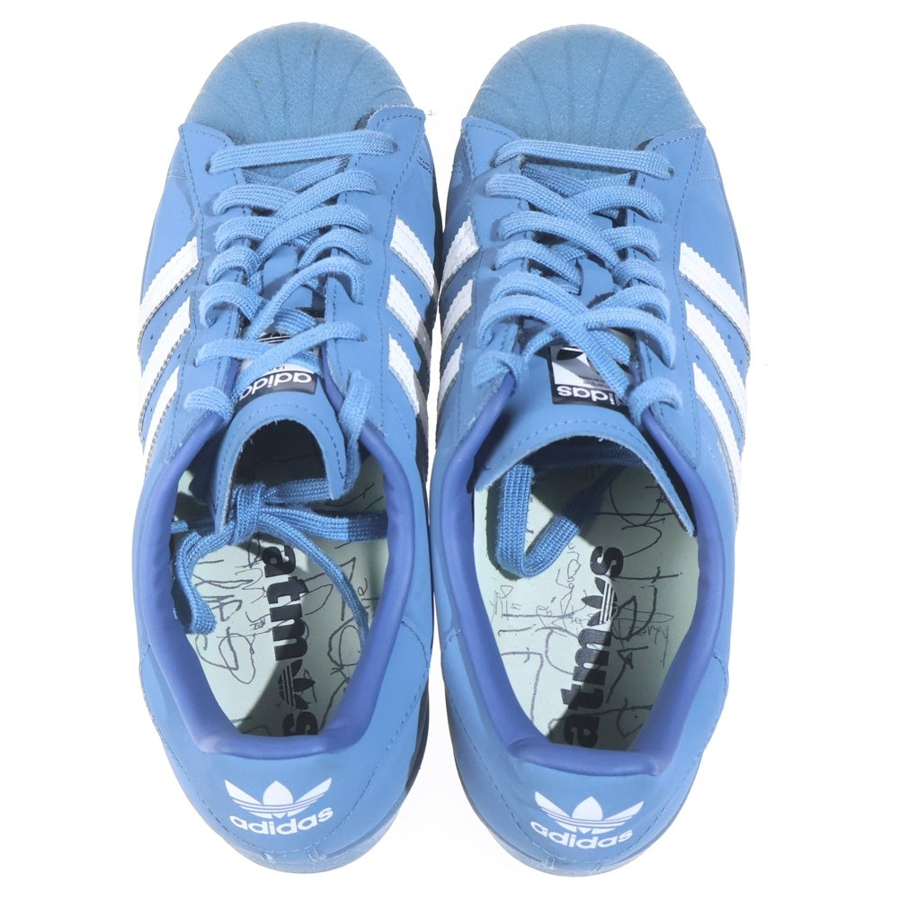 adidas(アディダス) ×Daiki Tsuneta × atmos SUPERSTER ダイキツネタ アトモス スーパースター ローカットスニーカー ブルー 26.5cm H06346