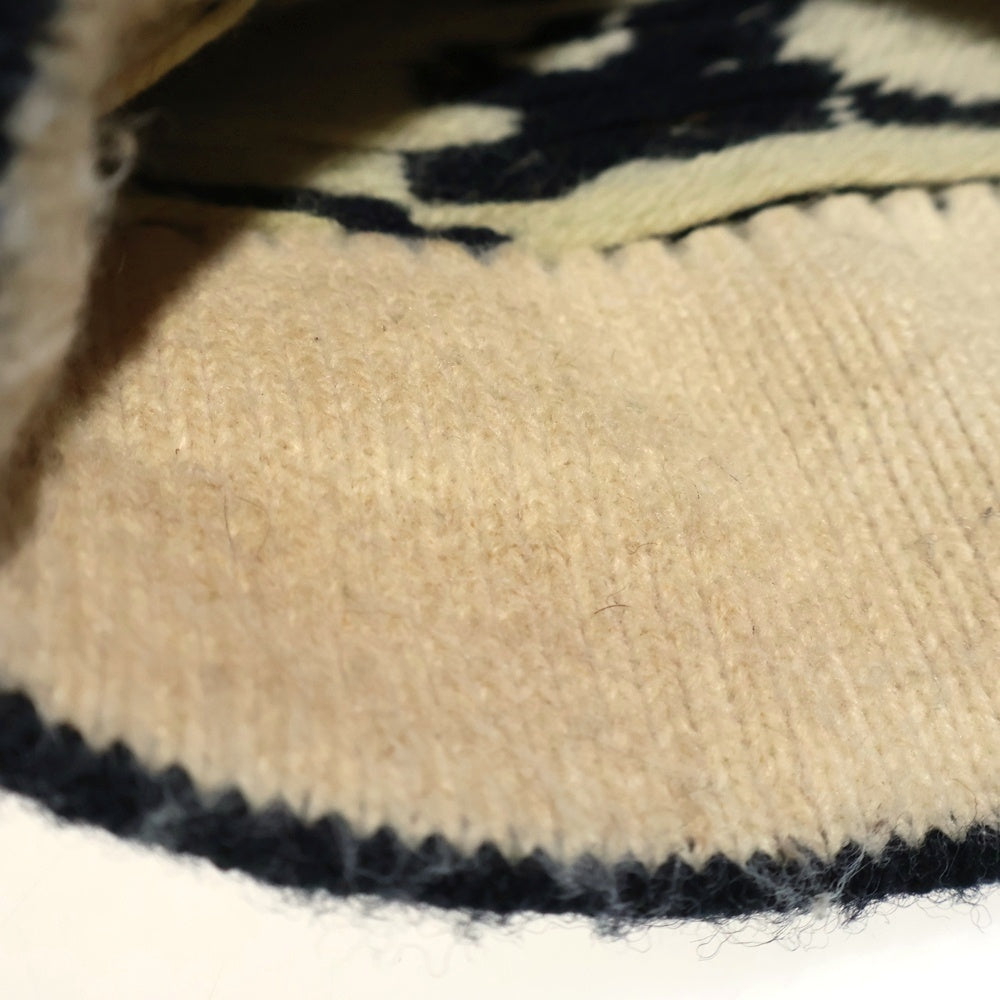 VINTAGE(ヴィンテージ) 90s GRATEFUL DEAD KNIT BEANIE USA製 グレイトフルデッド ニット帽 ビーニー ブラック/ホワイト