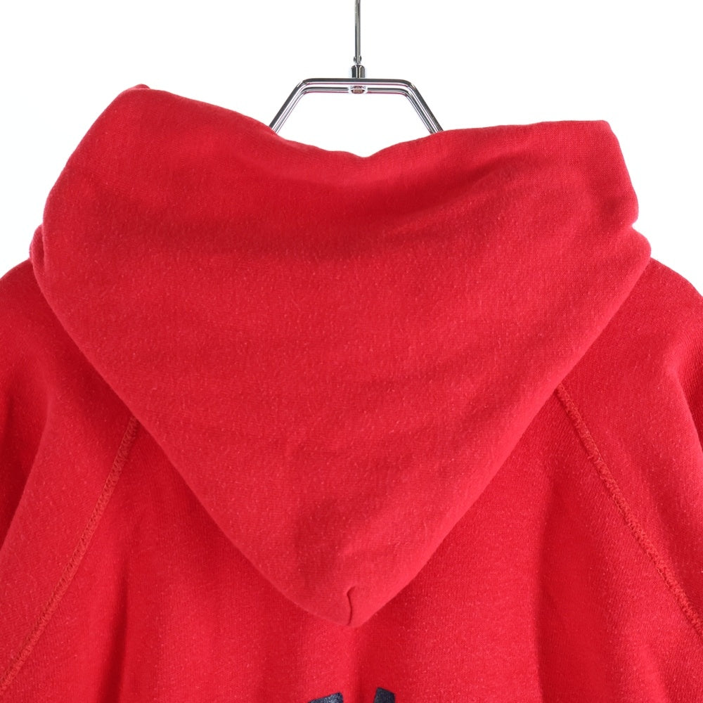 VINTAGE(ヴィンテージ) 60s SAN RAMON ALPINE SKI RACING TEAM SWEAT HOODIE サン ラモン アルペン スキー レーシング チーム ベタプリ 3段プリント プルオーバー フーディー レッド