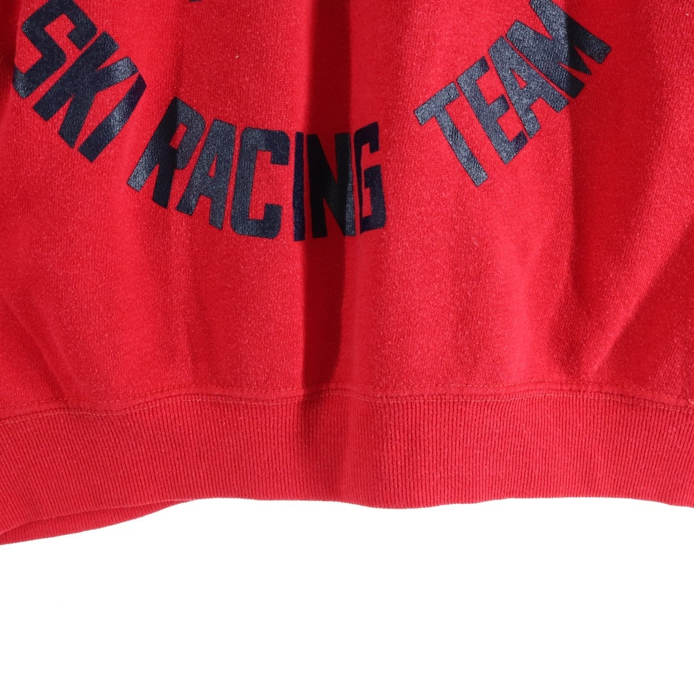 VINTAGE(ヴィンテージ) 60s SAN RAMON ALPINE SKI RACING TEAM SWEAT HOODIE サン ラモン アルペン スキー レーシング チーム ベタプリ 3段プリント プルオーバー フーディー レッド