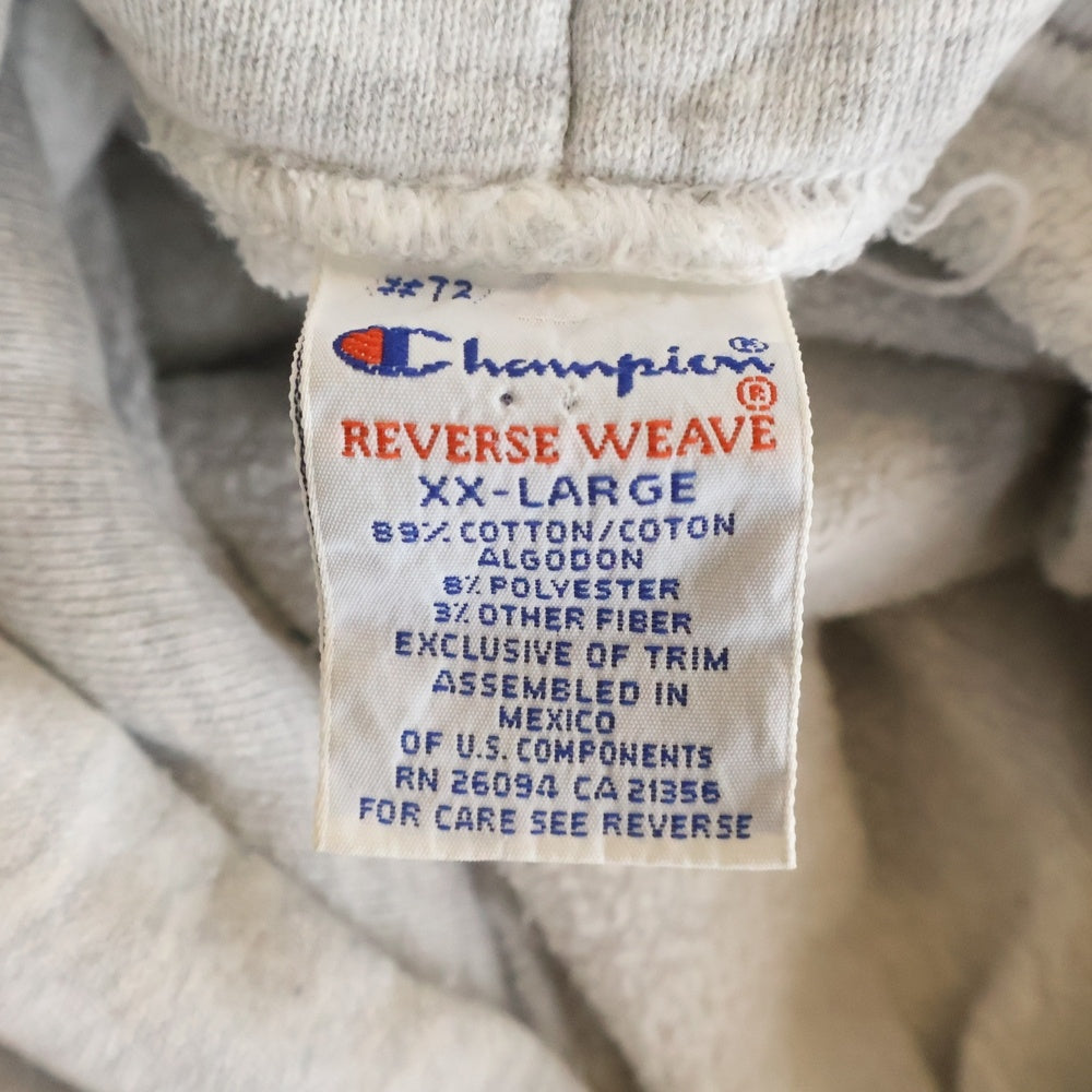 CHAMPION(チャンピオン) 90S VINTAGE REVERSE WEAVE NORTH WESTERN PULLOVER HOODIE PARKA メキシコ製 リバースウィーブ プルオーバー フーディー パーカー グレー