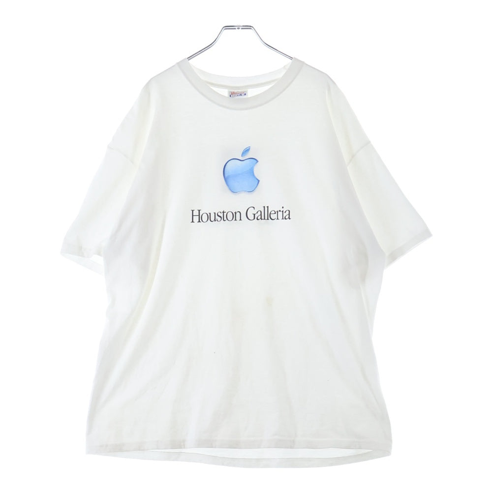 VINTAGE(ヴィンテージ) 90-00S APPLE LOGO HOUSTON GALLERIA SHOP DIFFERENT アップル ロゴ 両面プリント 半袖Tシャツ カットソー ホワイト