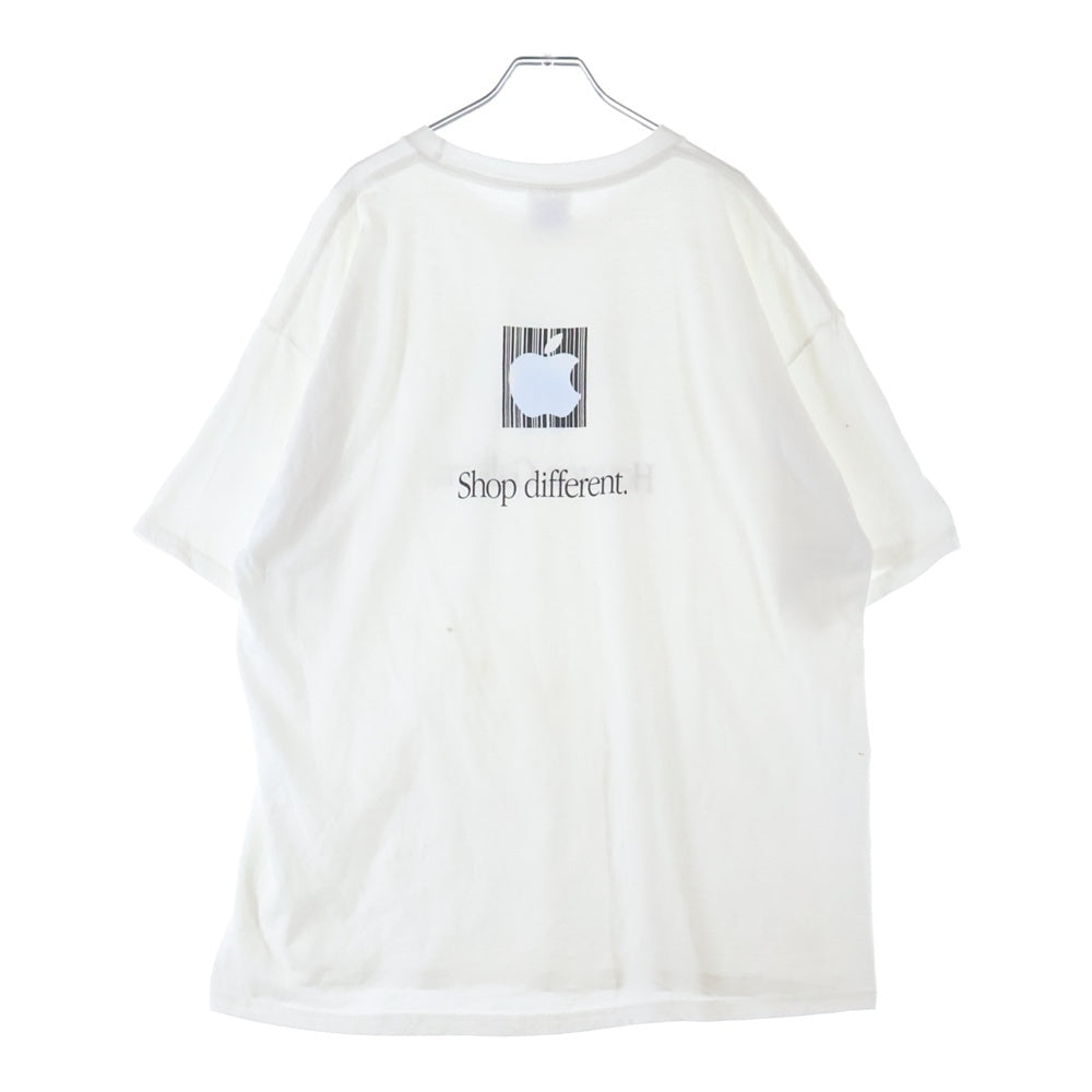 VINTAGE(ヴィンテージ) 90-00S APPLE LOGO HOUSTON GALLERIA SHOP DIFFERENT アップル ロゴ 両面プリント 半袖Tシャツ カットソー ホワイト