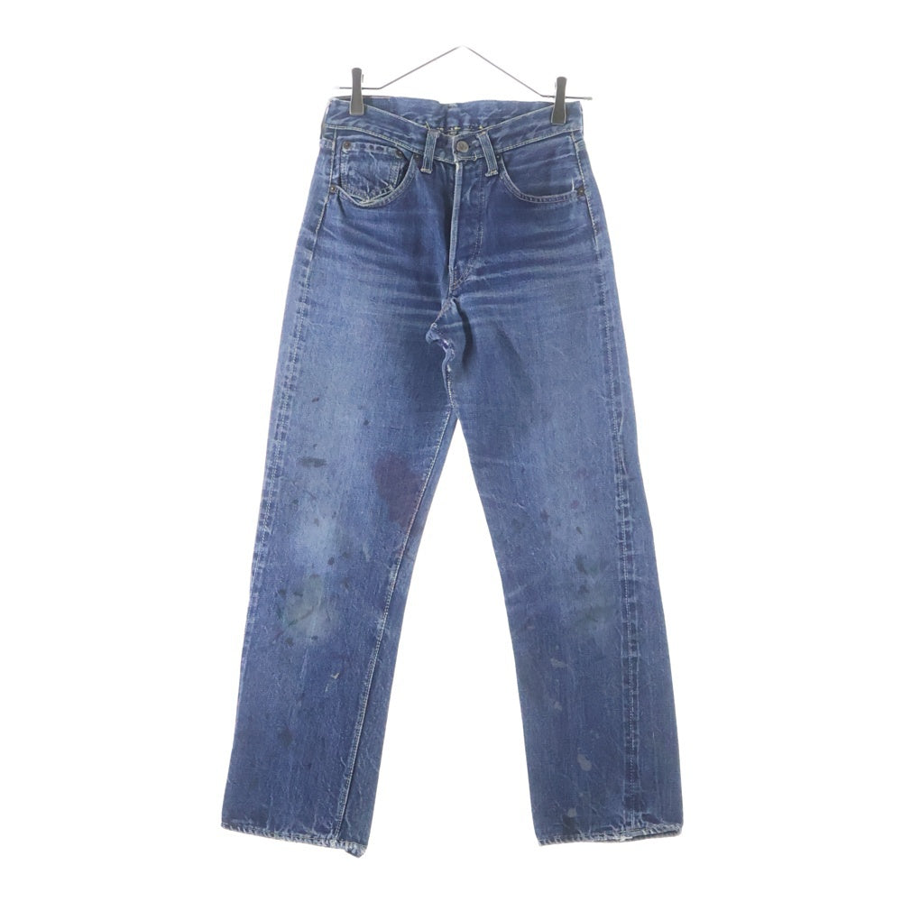 Levi's(リーバイス) 60S 501XX 紙パッチ ギャラ無し ボタン裏無刻印 フライボタン刻印E BIG E 両面タブ レインボーステッチ Vステッチ ボタンフライ デニムパンツ インディゴ