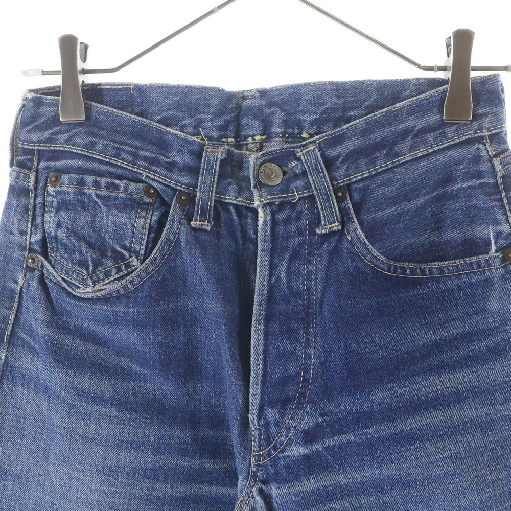 Levi's(リーバイス) 60S 501XX 紙パッチ ギャラ無し ボタン裏無刻印 フライボタン刻印E BIG E 両面タブ レインボーステッチ Vステッチ ボタンフライ デニムパンツ インディゴ