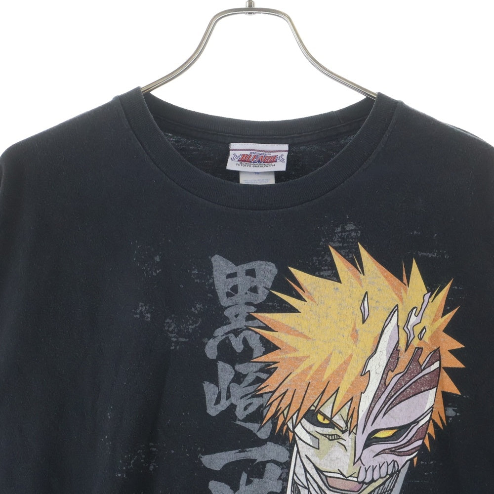 VINTAGE(ヴィンテージ) 00s BLEACH ブリーチ 黒崎一護 ホロウ フロントプリント 半袖Tシャツカットソー ブラック