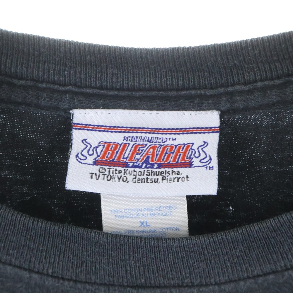 VINTAGE(ヴィンテージ) 00s BLEACH ブリーチ 黒崎一護 ホロウ フロントプリント 半袖Tシャツカットソー ブラック