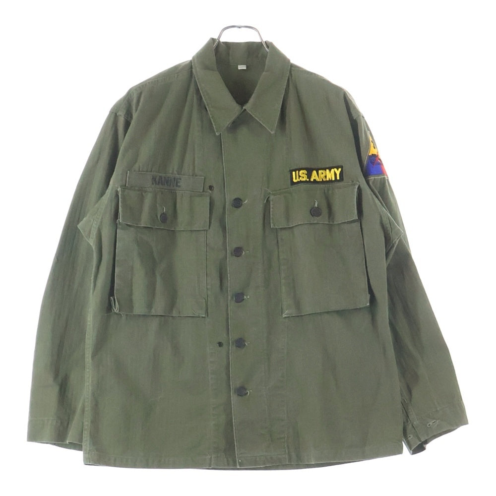 VINTAGE(ヴィンテージ) 40S U.S. ARMY M-43 HBT MILITARY JACKET ヘリンボーンツイル 長袖シャツ ミリタリー ジャケット カーキ