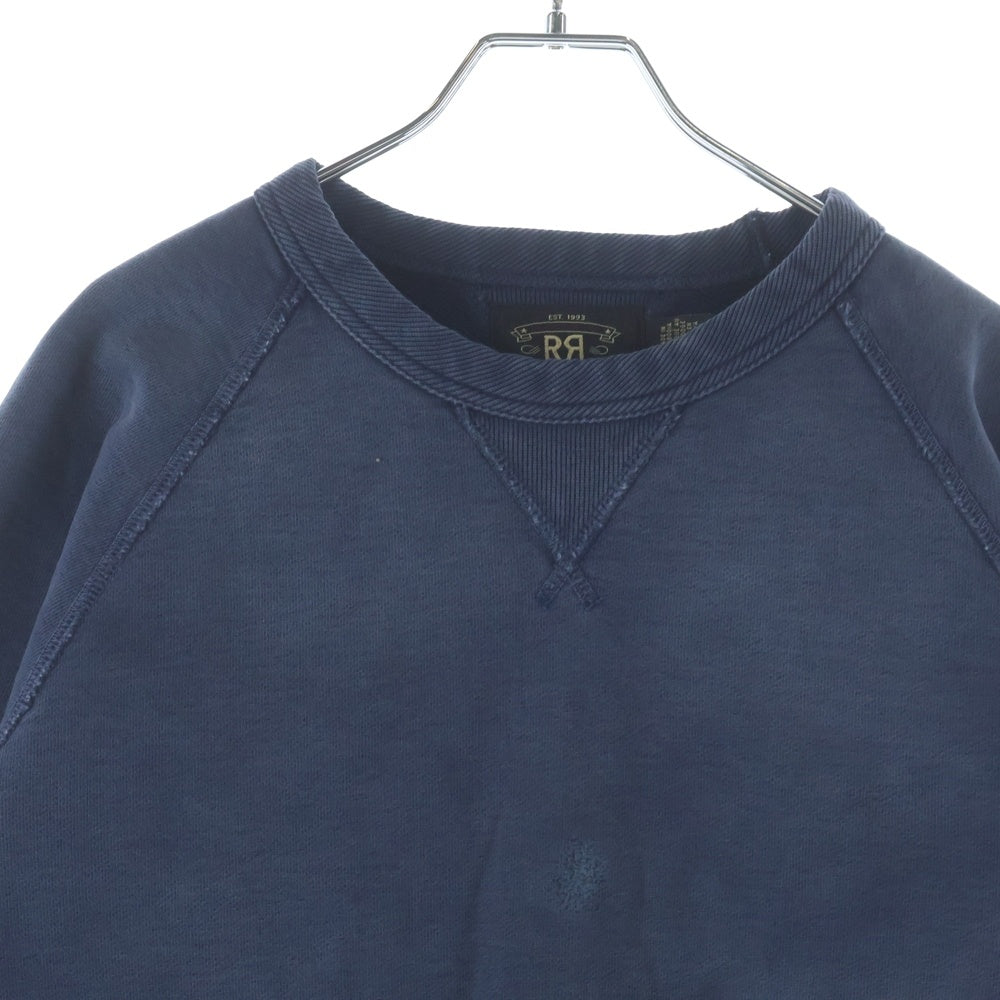 RRL(ダブルアールエル) KREW NECK PULLOVER SWEAT 両V クルーネックプルオーバー スウェット ネイビー