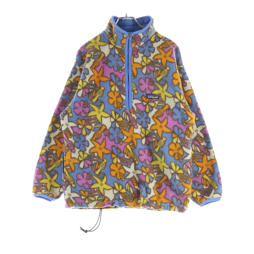 PATAGONIA(パタゴニア) FLOWER PATTERN HALF ZIP USA製 花柄 ハーフジップ フリース ジャケット マルチカラー 85536