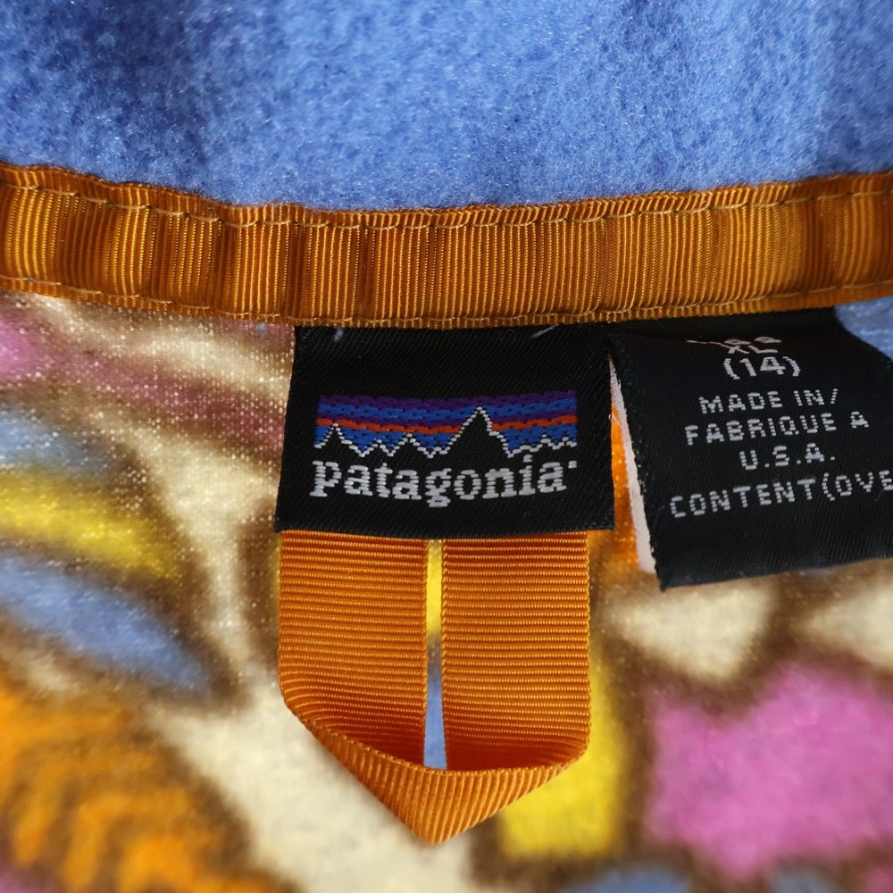 PATAGONIA(パタゴニア) FLOWER PATTERN HALF ZIP USA製 花柄 ハーフジップ フリース ジャケット マルチカラー 85536