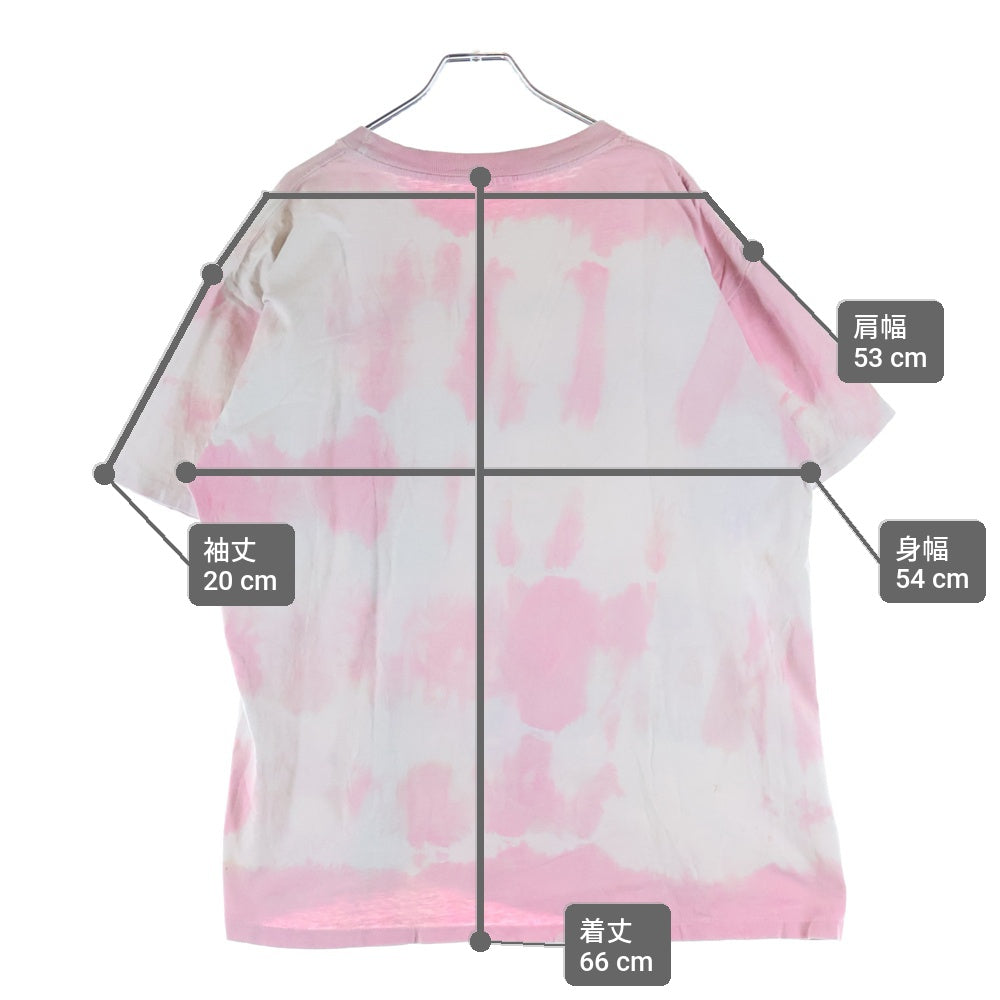 VINTAGE(ヴィンテージ) 90S BACK WASH SURF バックウォッシュ サーフ タイダイ 半袖カットソー ピンク/ホワイト