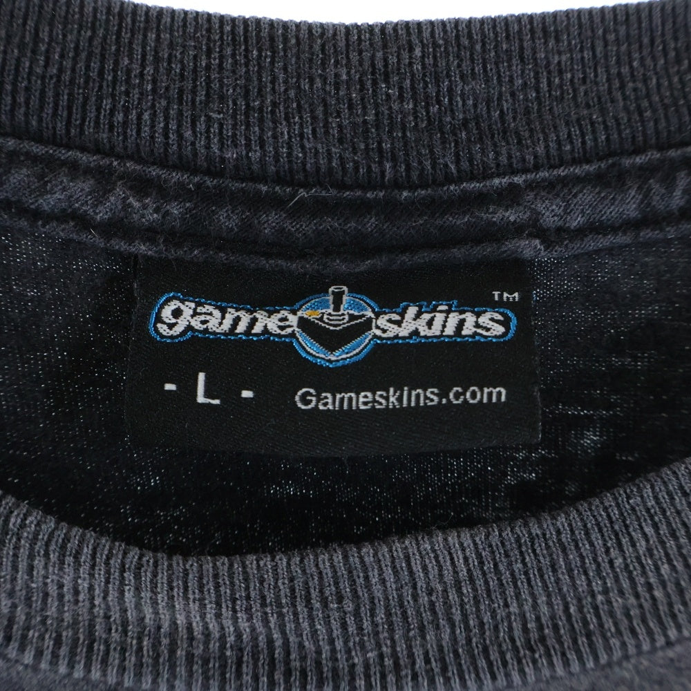 VINTAGE(ヴィンテージ) 00S THE CODE 2001 USA製 グラディウス 隠しコマンド 上上下下左右左右BA 半袖Tシャツ カットソー ブラック 2001