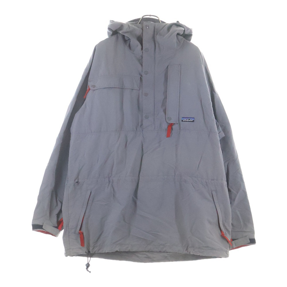 PATAGONIA(パタゴニア) 90s VINTAGE BACK BOWL ANORAK バックボウル アノラックジャケットパーカー グレー/レッド