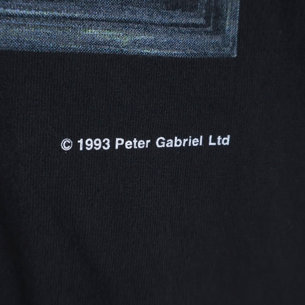 VINTAGE(ヴィンテージ) 90s PETER GABRIEL SECRET WORLD TOUR TEE ピーターガブリエル 両面プリント半袖Tシャツ ブラック