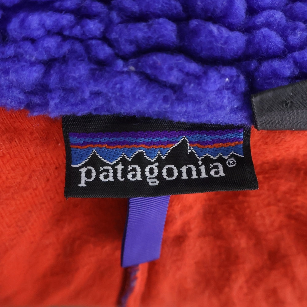 PATAGONIA(パタゴニア) 80S RETRO PILE CARDIGAN レトロパイルカーディガン ブルー/レッド 23021