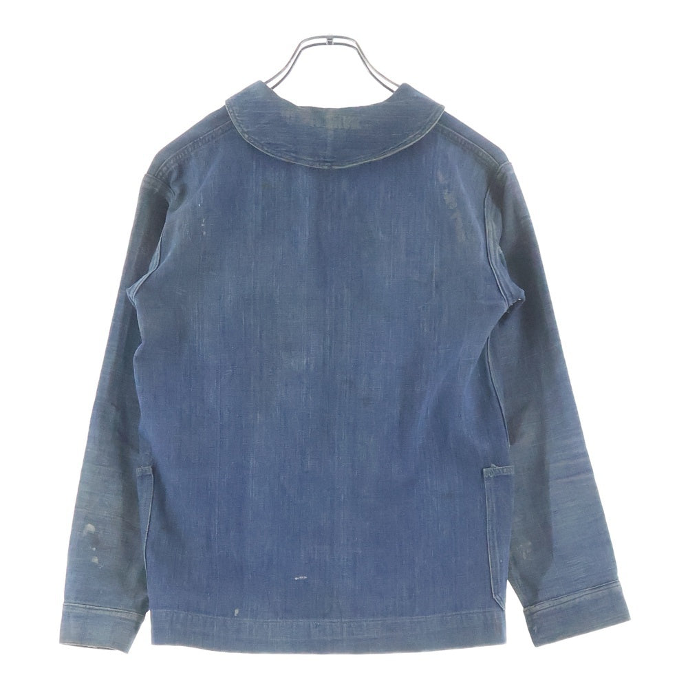 VINTAGE(ヴィンテージ) 10S U.S. NAVY SHAWL COLLAR DENIM PULLOVER SAILOR SHIRTS アメリカ海軍 ショールカラー デニム プルオーバー セイラー シャツ インディゴ