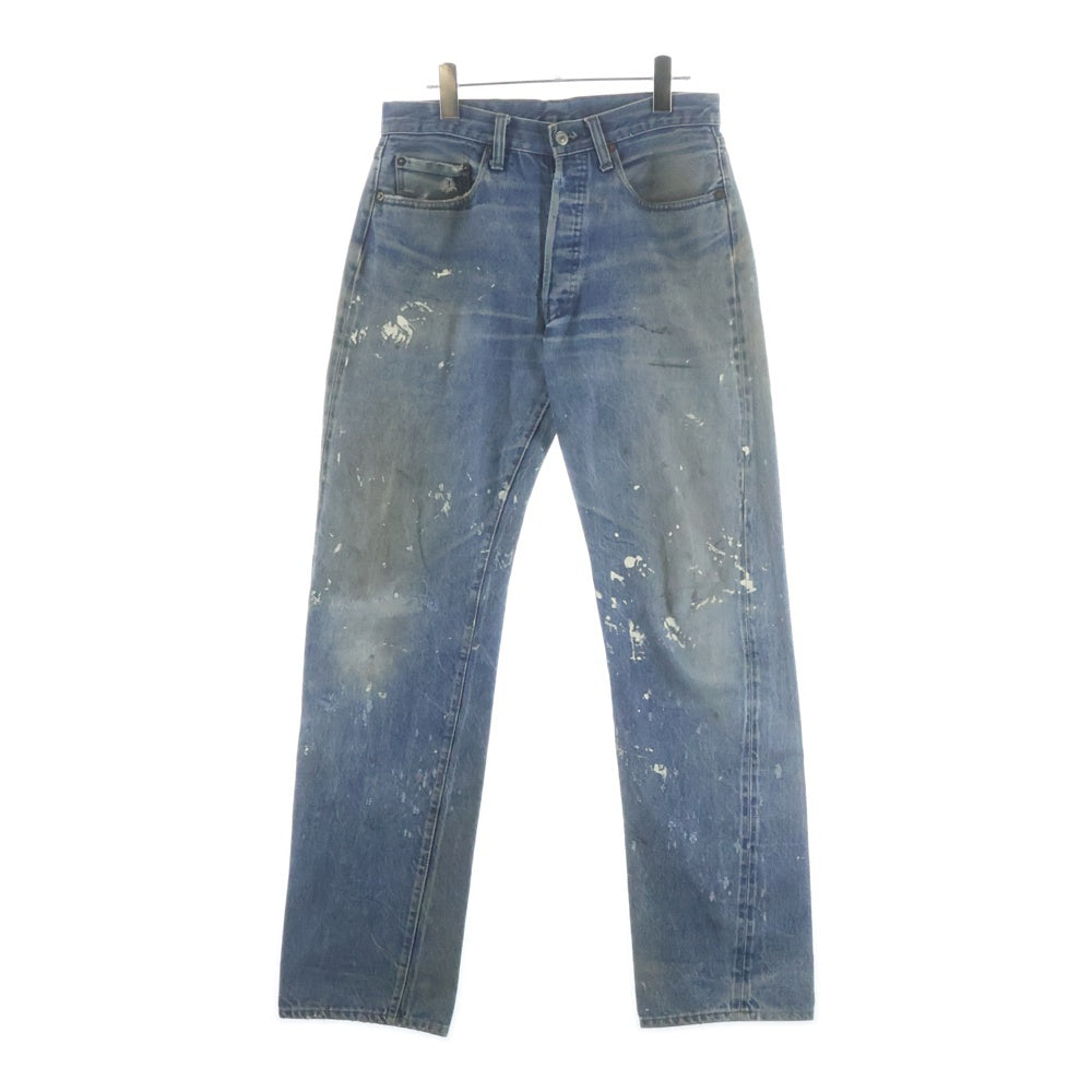 Levi's(リーバイス) 70s 501 66後期 smalle ボタン裏6 並行 チェーンステッチ ストレートデニム ブルー