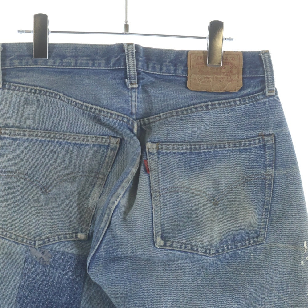 Levi's(リーバイス) 70s 501 66後期 smalle ボタン裏6 並行 チェーンステッチ ストレートデニム ブルー