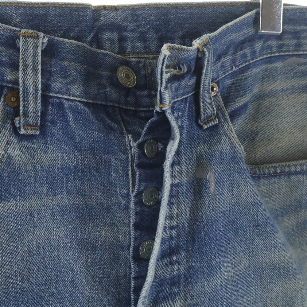 Levi's(リーバイス) 70s 501 66後期 smalle ボタン裏6 並行 チェーンステッチ ストレートデニム ブルー