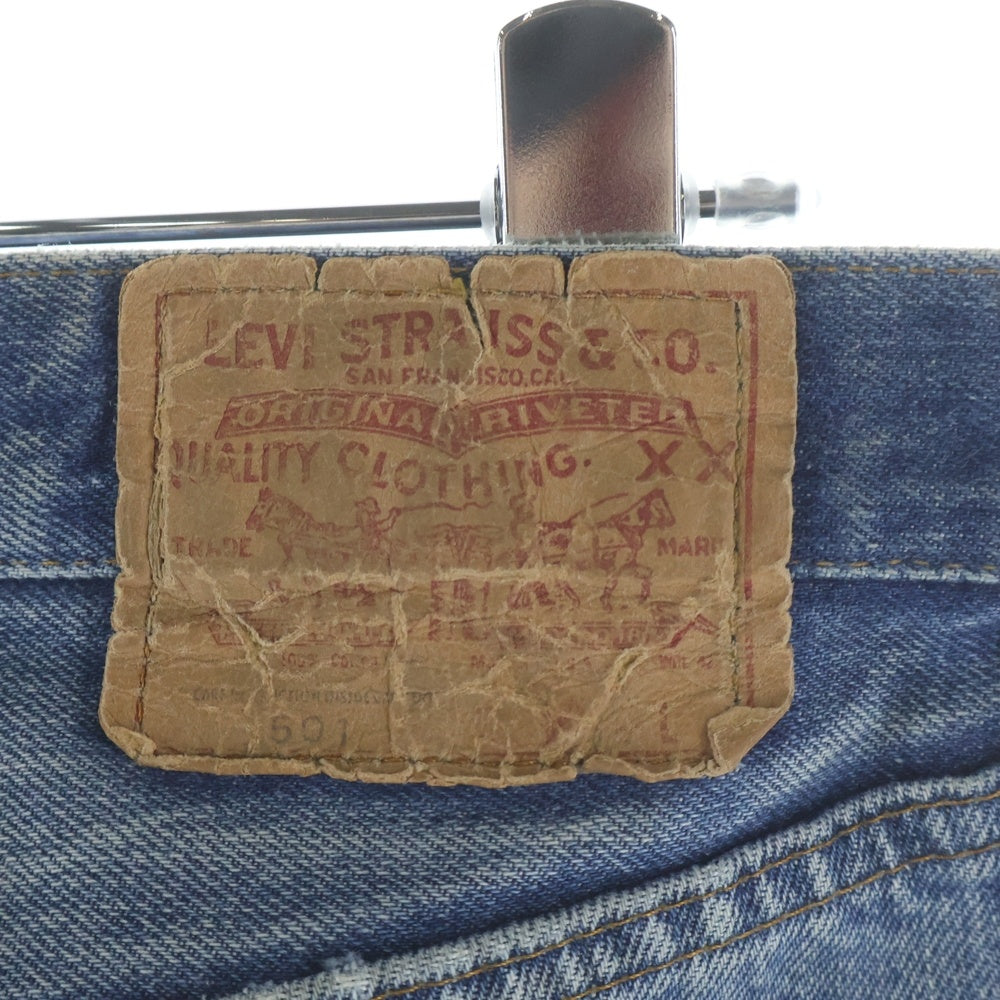 Levi's(リーバイス) 70s 501 66後期 smalle ボタン裏6 並行 チェーンステッチ ストレートデニム ブルー