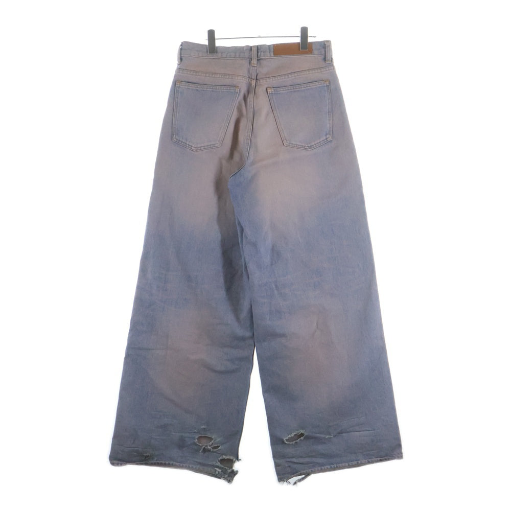 MASU(エムエーエスユー) 24SS MASUBOYS BAGGY JEANS OVER DYE PINK INDIGO MBSS-PT0424 オーバーダイ バギーデニムパンツ