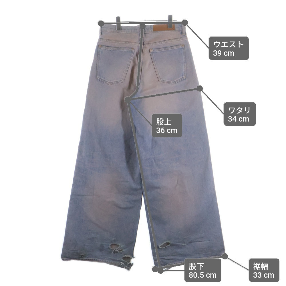 MASU(エムエーエスユー) 24SS MASUBOYS BAGGY JEANS OVER DYE PINK