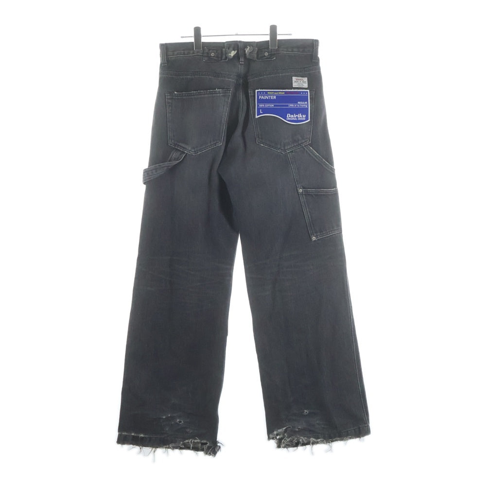 DAIRIKU(ダイリク) 22SS Painter Denim Pants D-5 ペインターデニムパンツ ブラック
