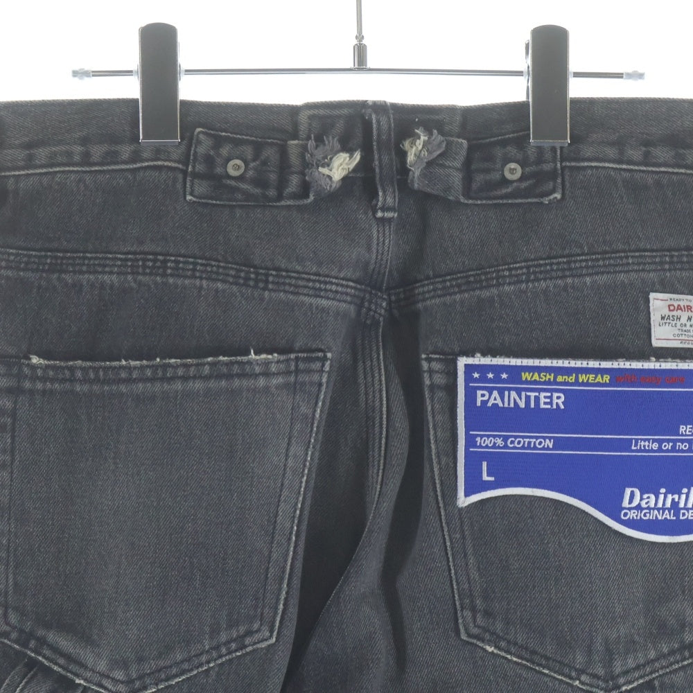 DAIRIKU(ダイリク) 22SS Painter Denim Pants D-5 ペインターデニムパンツ ブラック